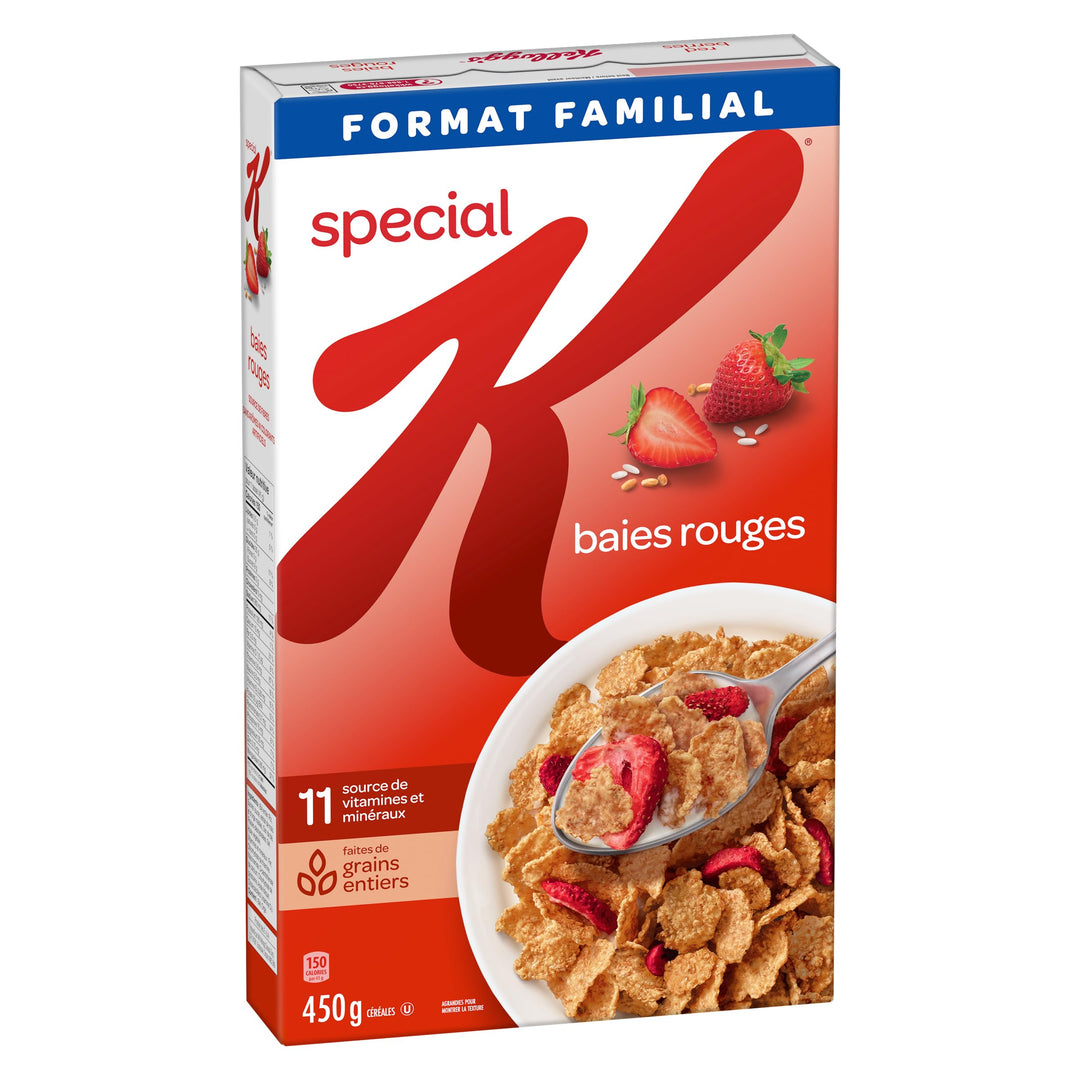 Kellogg's Special K Red Berries Cereal – Family Size 2 x 450g - Canadian Distribution - Ships Free Within Canada on Orders Above CAD $199