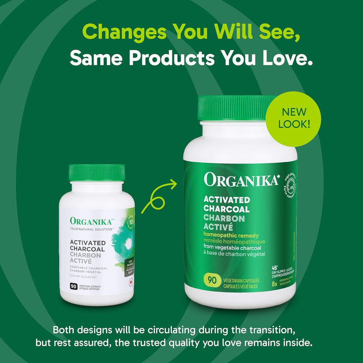 Organika – Activated Charcoal – 90 Capsules