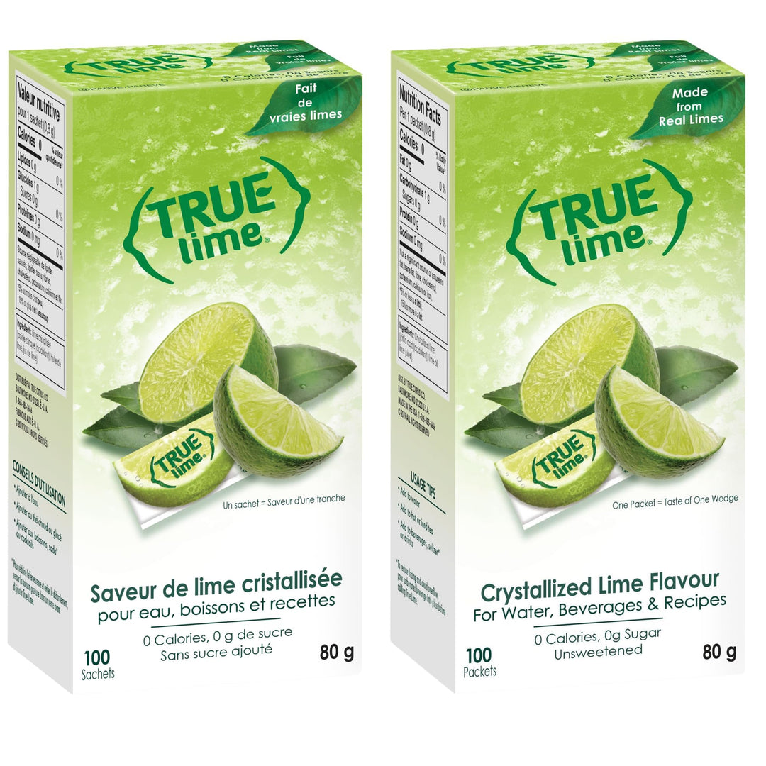 True Lemon – Water Enhancer – Lemon and Lime Pack – 100 Count Each