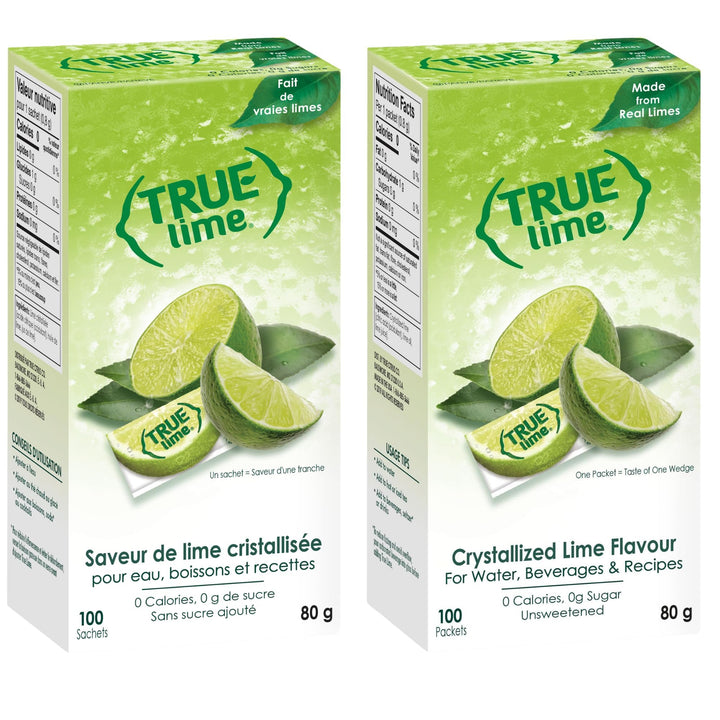 True Lemon – Water Enhancer – Lemon and Lime Pack – 100 Count Each