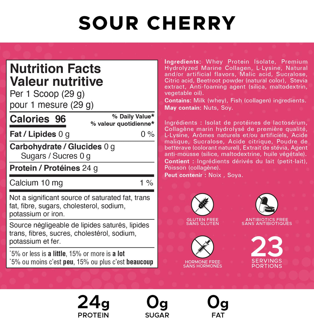 Revolution Nutrition – Splash Clear Isolate – Sour Cherry – 667g