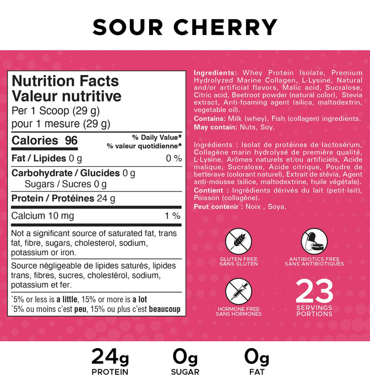Revolution Nutrition – Splash Clear Isolate – Sour Cherry – 667g