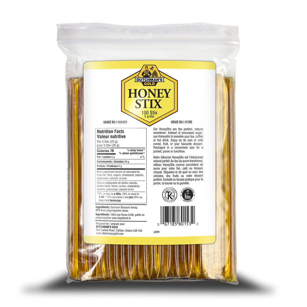 Dutchman’s Gold – Honey Stix – Canadian Honey Sticks – 100 × 5 g