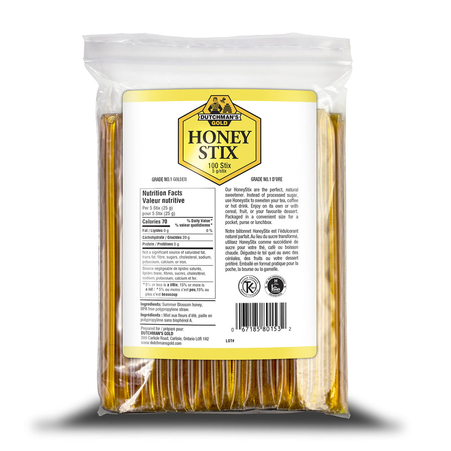 Dutchman’s Gold – Honey Stix – Canadian Honey Sticks – 100 × 5 g