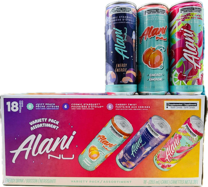 Alani – Energy Drink – Variety Pack – 18 × 355 ml – Mixed Flavours