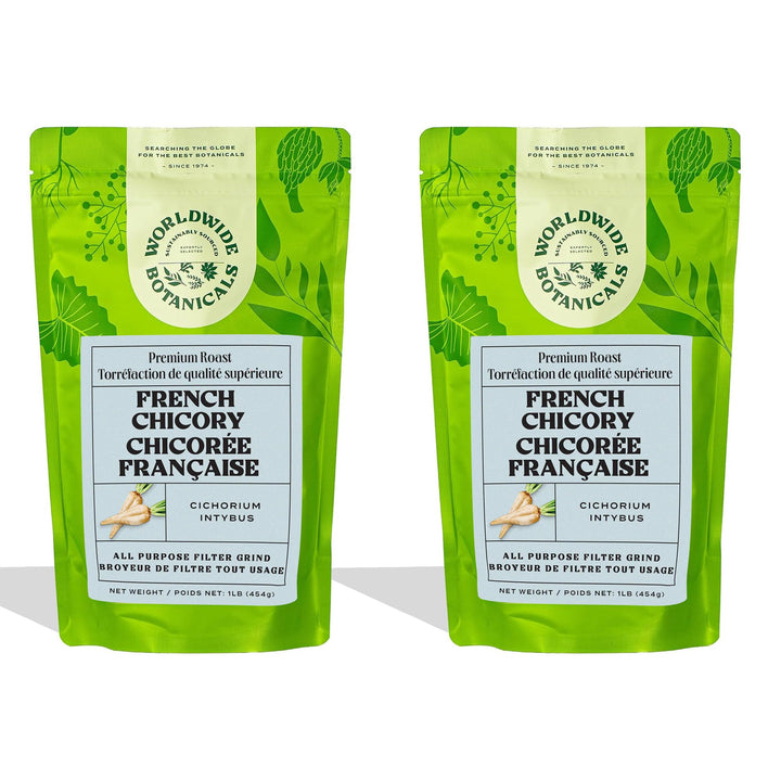 Worldwide Botanicals – Roasted Chicory Root – Original – 2 × 454g – Coffee alternative
