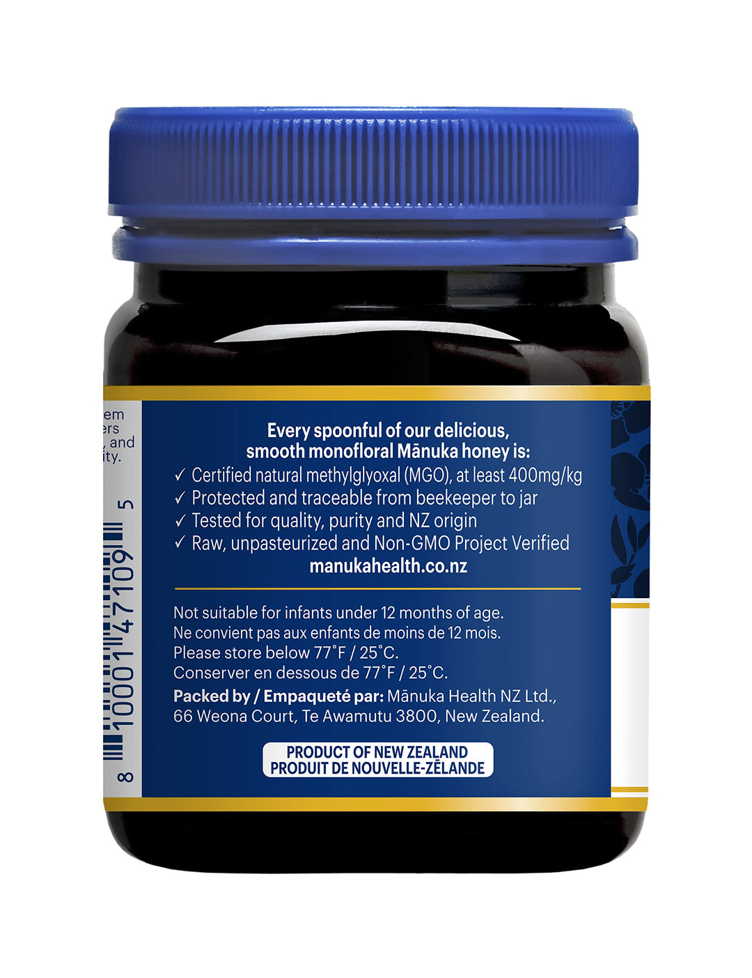 Manuka Health – Manuka Honey – MGO 400+ / UMF 13+ – 250g