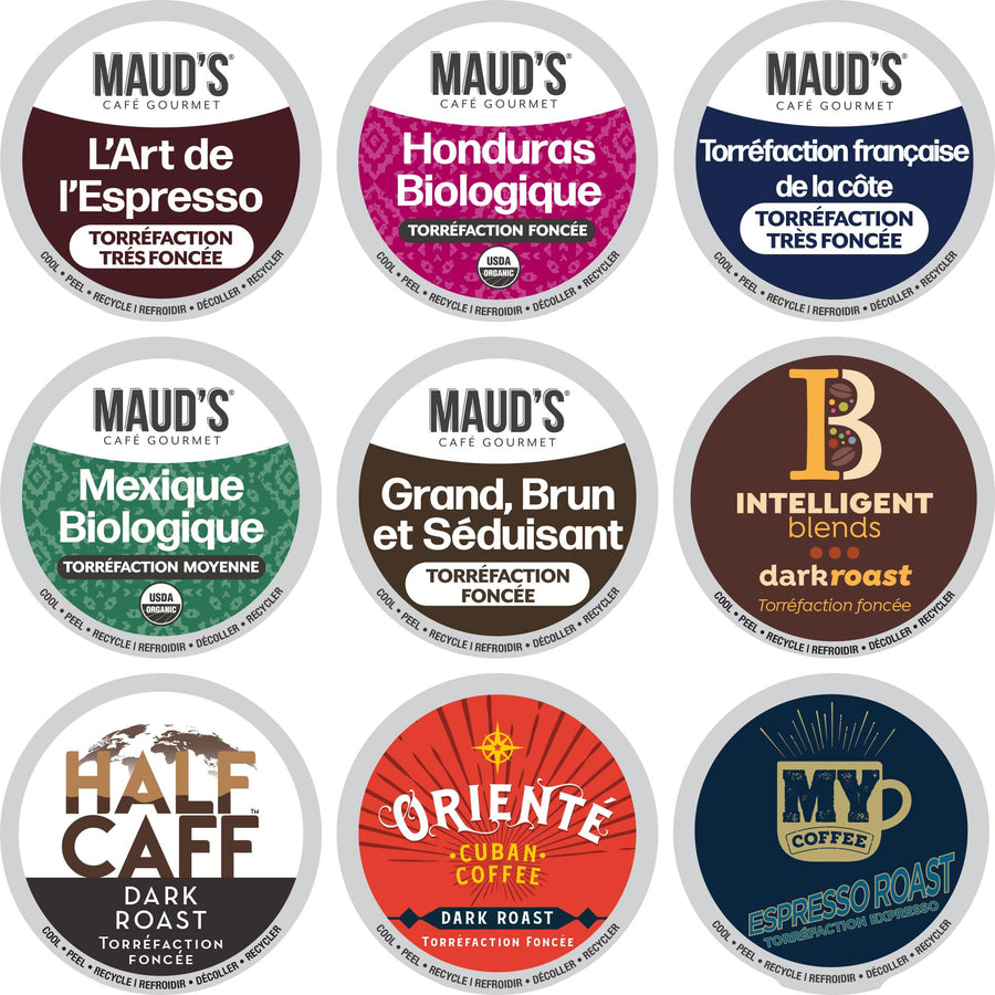 Intelligent Blends – Coffee Pods – Dark Roast Variety – 50 ct – Recyclable Pods