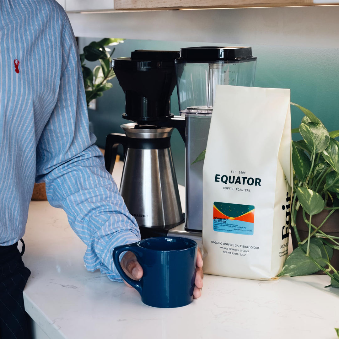 Equator Coffee Roasters – North Star Espresso Blend – Cocoa and Dark Cherry – 12oz – Organic