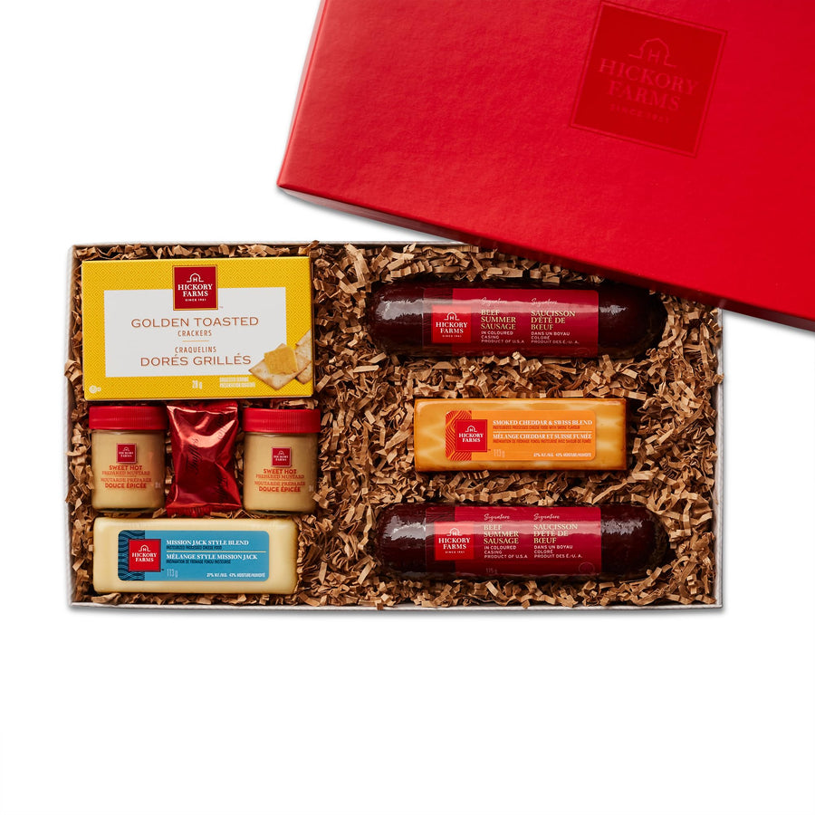 Hickory Farms – Beef Lover’s Selection Gift Box – Meat and Cheese – Medium – Gourmet sampler