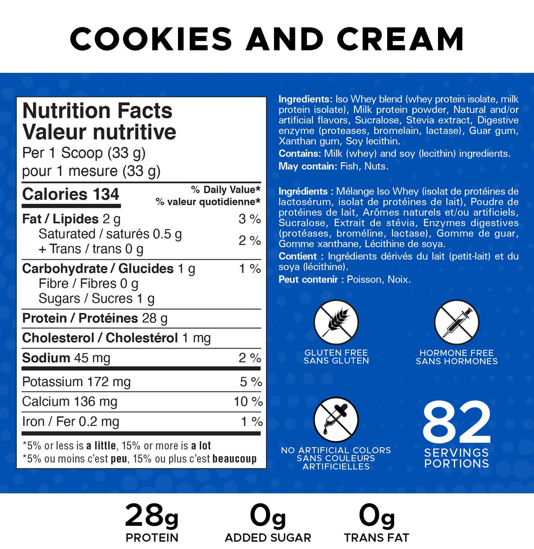 Revolution Nutrition – Iso Whey Isolate – Cookies & Cream – 6 lb