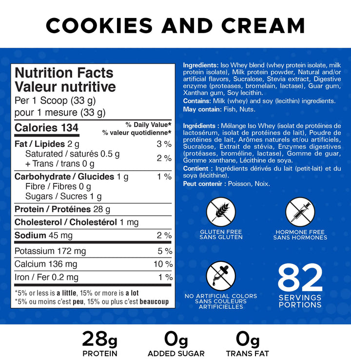 Revolution Nutrition – Iso Whey Isolate – Cookies & Cream – 6 lb