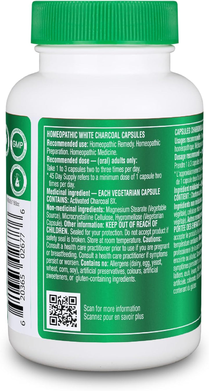 Organika – Activated Charcoal – 90 Capsules