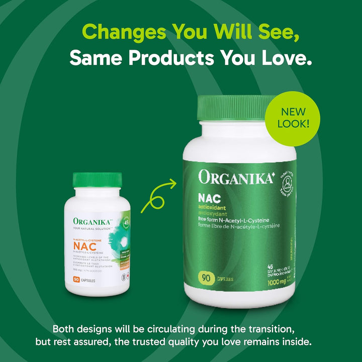 Organika – NAC – 500 mg – 90 Capsules