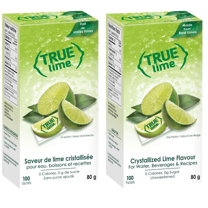 True Lime – Water Enhancer – Single-Serve Packets – 100 Count