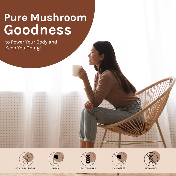 Organic Traditions – Focus Fuel Mushroom Coffee – Instant Blend – 280g