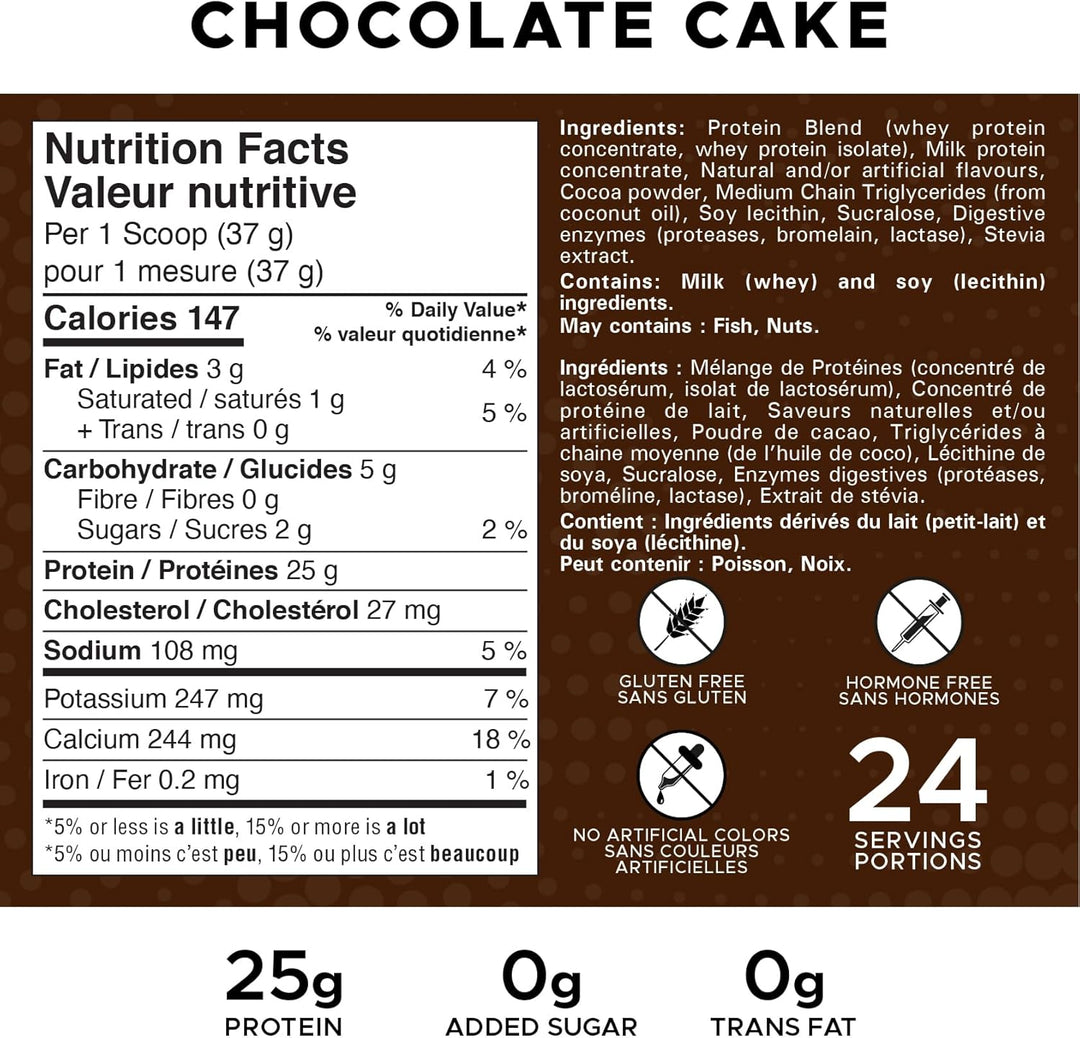 Revolution Nutrition – High Whey Protein Powder – Chocolate Cake – 908 g, 24 Servings