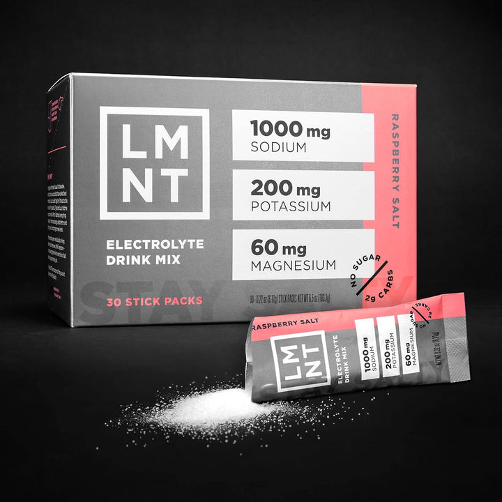 LMNT – Electrolytes – Raspberry Salt – 30 Pack