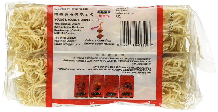 Y&Y 3 Minutes Chow Mein 2 x 454g - Canadian Distribution - Ships Free Within Canada on Orders Above CAD $199