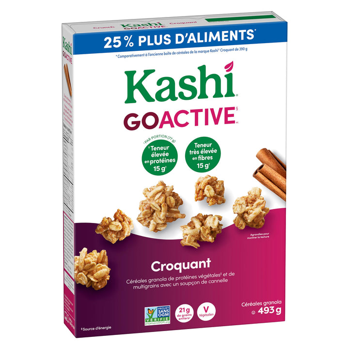 Kashi GoActive Crunch Granola Cereal 2 x 493g - Canadian Distribution - Ships Free Within Canada on Orders Above CAD $199
