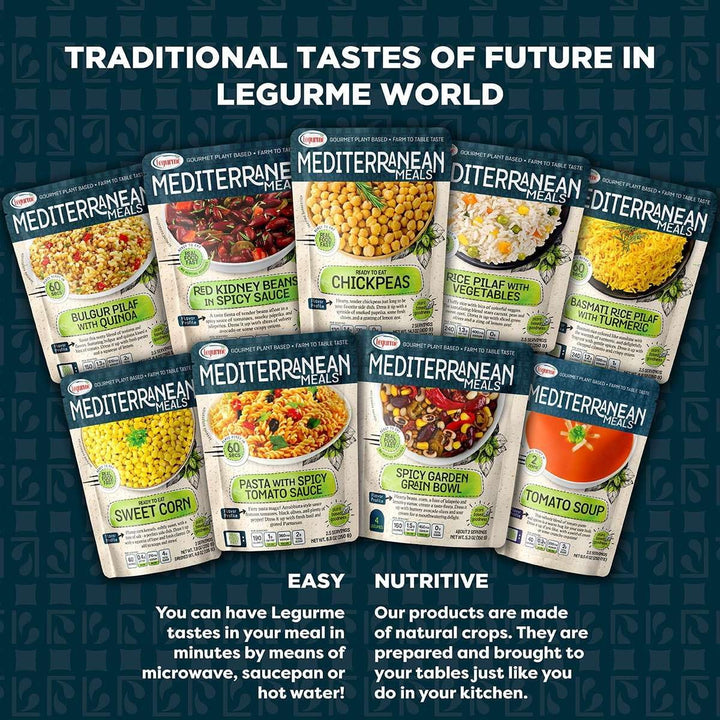 Mediterranean, Ready to Eat Red Kidney Beans in Spicy Sauce, Gluten Free, Plant Based, Vegan, No Preservatives, No Colorants, No Artificial Flavors, 250GR (Pack of 9) - Canadian Distribution - Ships Free Within Canada on Orders Above CAD $199