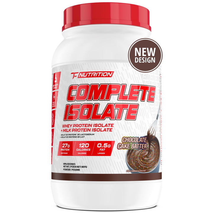 Complete Isolate – Protein Powder – Chocolate Cake Batter – 27 Servings – Zero sugar