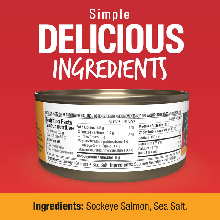 Raincoast Trading Wild Sockeye Salmon – Boneless & Skinless - Canadian Distribution - Ships Free Within Canada on Orders Above CAD $199