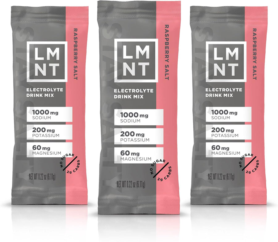 LMNT – Electrolytes – Raspberry Salt – 30 Pack