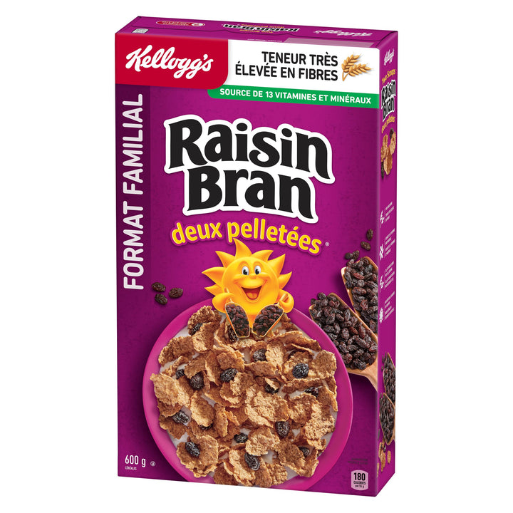 Kellogg's Raisin Bran Original Family Pack 2 x 600g - Canadian Distribution - Ships Free Within Canada on Orders Above CAD $199