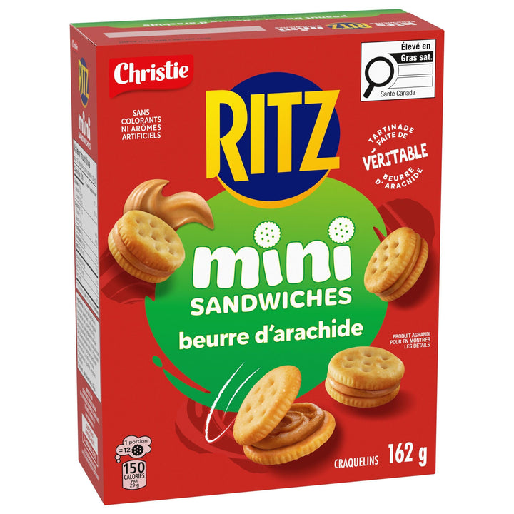 Ritz Bits Peanut Butter Sandwich Crackers, 2 x 162g - Canadian Distribution - Ships Free Within Canada on Orders Above CAD $199