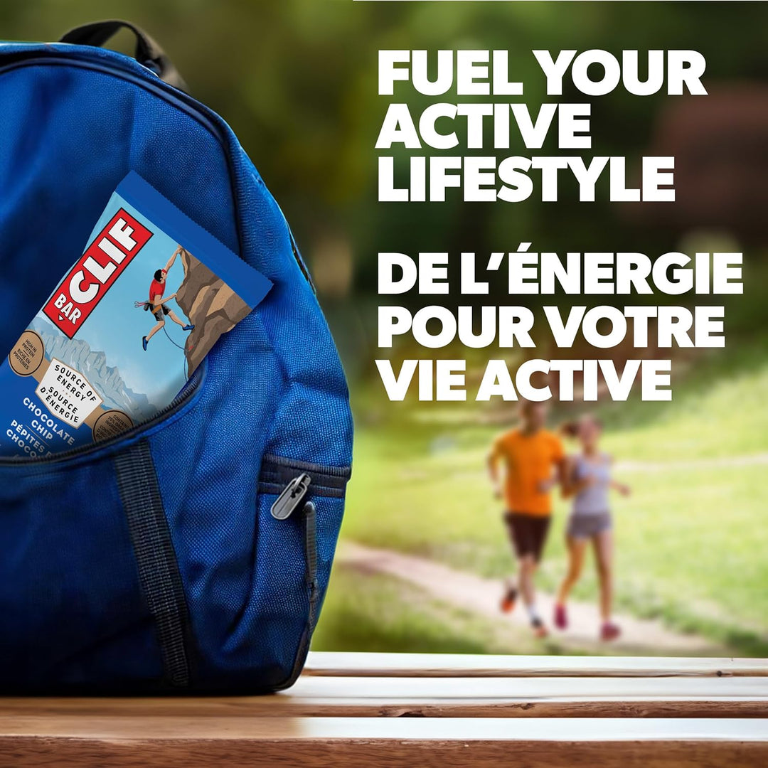 Clif Bar – Barres énergétiques – Pépites de chocolat – Pack de 15 (1,02 kg)