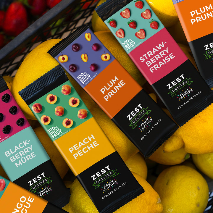 Zest Delites – Fruit Leather Lavashak – Mixed Fruit – 50 × 25g – Individually wrapped