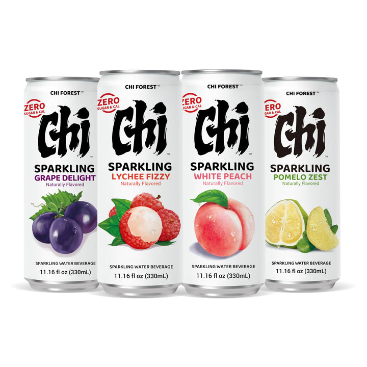 CHI FOREST – Sparkling Water – 4 Flavours – 24 Pack – Zero sugar