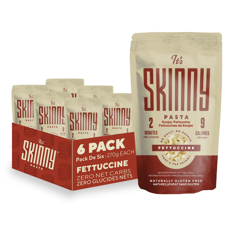 It’s Skinny – Low Carb Pasta – Fettuccine – 6 Pack – Keto-Friendly