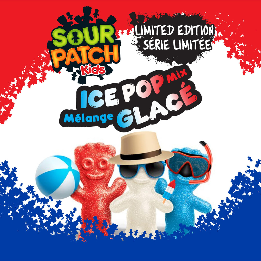 SOUR PATCH KIDS Ice Pop Mix Candy – 2 x 315g - Canadian Distribution - Ships Free Within Canada on Orders Above CAD $199