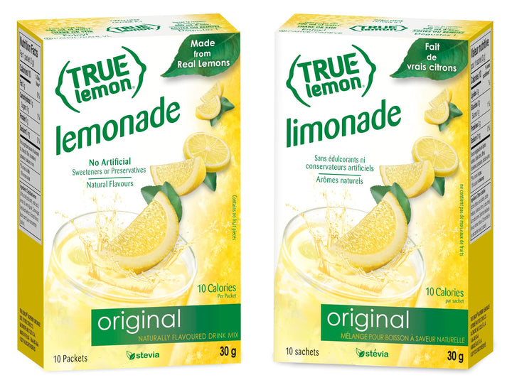 True Lemon – Lemon & Lime Drink Mix – Variety Pack – 6 × 10 ct