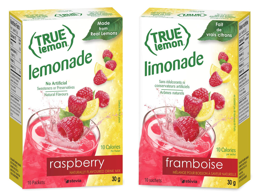 True Lemon – Lemon & Lime Drink Mix – Variety Pack – 6 × 10 ct