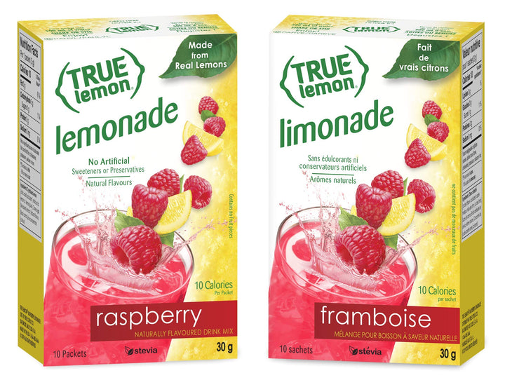 True Lemon – Lemon & Lime Drink Mix – Variety Pack – 6 × 10 ct