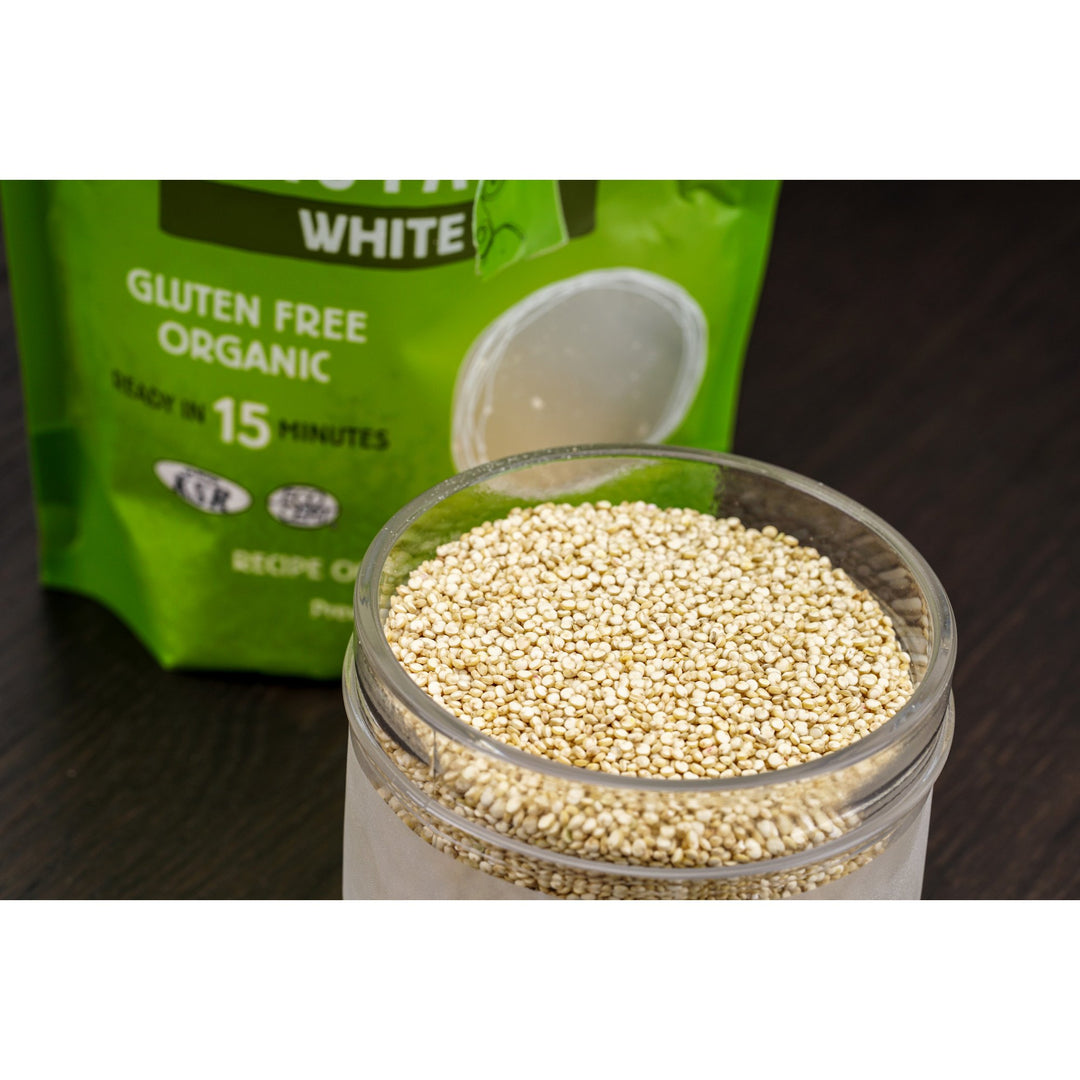 GoGo Quinoa Royal White Grain - Organic, Gluten-Free, Non-GMO, Vegan, Kosher | 2 x 500g - Canadian Distribution - Ships Free Within Canada on Orders Above CAD $199