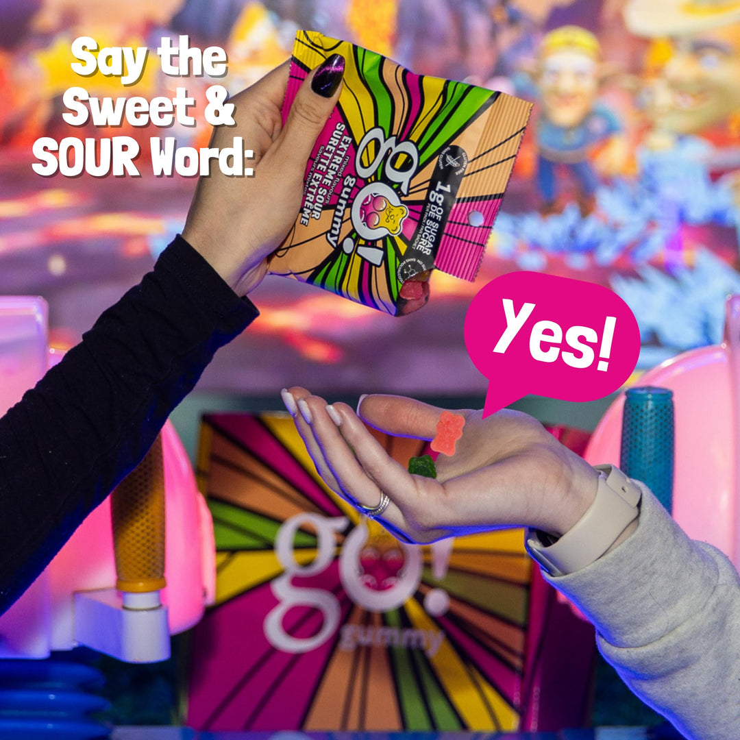 Jimmy Sevigny – GoGummy Extreme Sour – Mixed Flavours – 12 × 50g – Low sugar high fibre