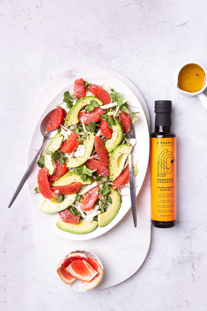 PHOEAPOLIS ORGANICS Extra Virgin First Cold Pressed Olive Oil – Delicate Flavor, 500 ml - Canadian Distribution - Ships Free Within Canada on Orders Above CAD $199