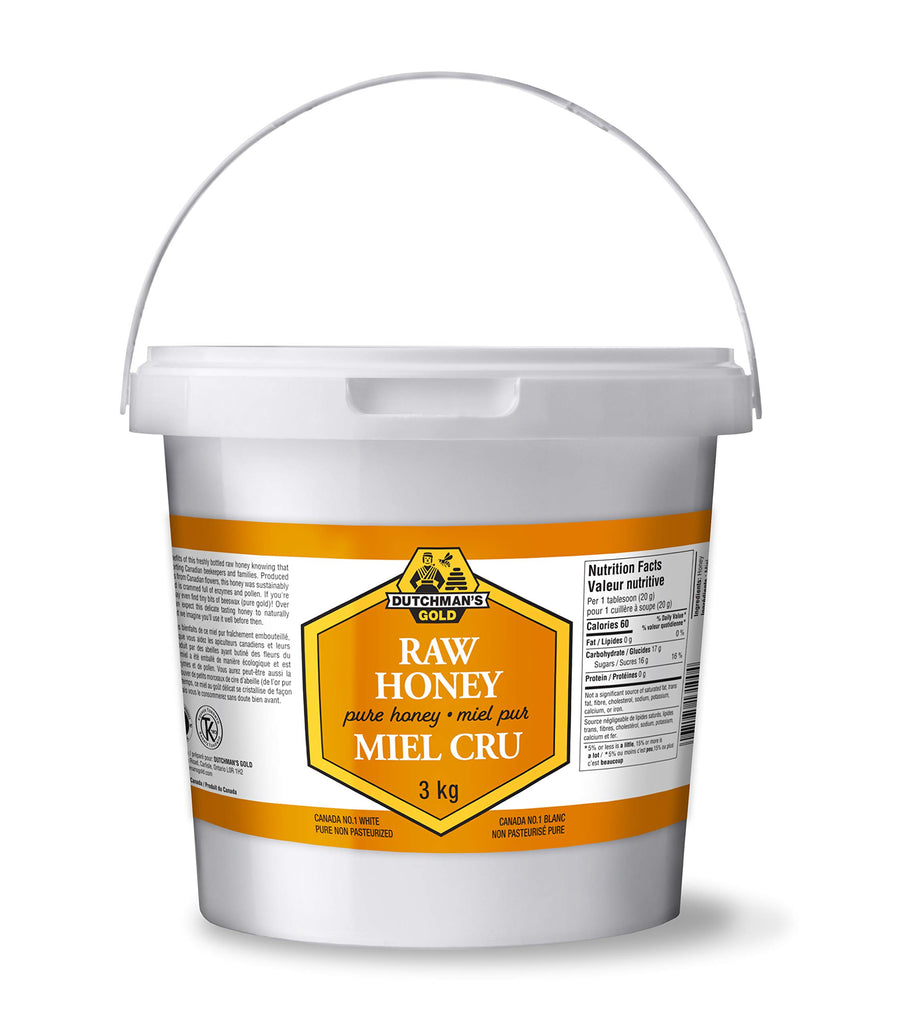 Dutchman’s Gold – Raw Canadian Honey – Unfiltered & Unpasteurized – 3kg
