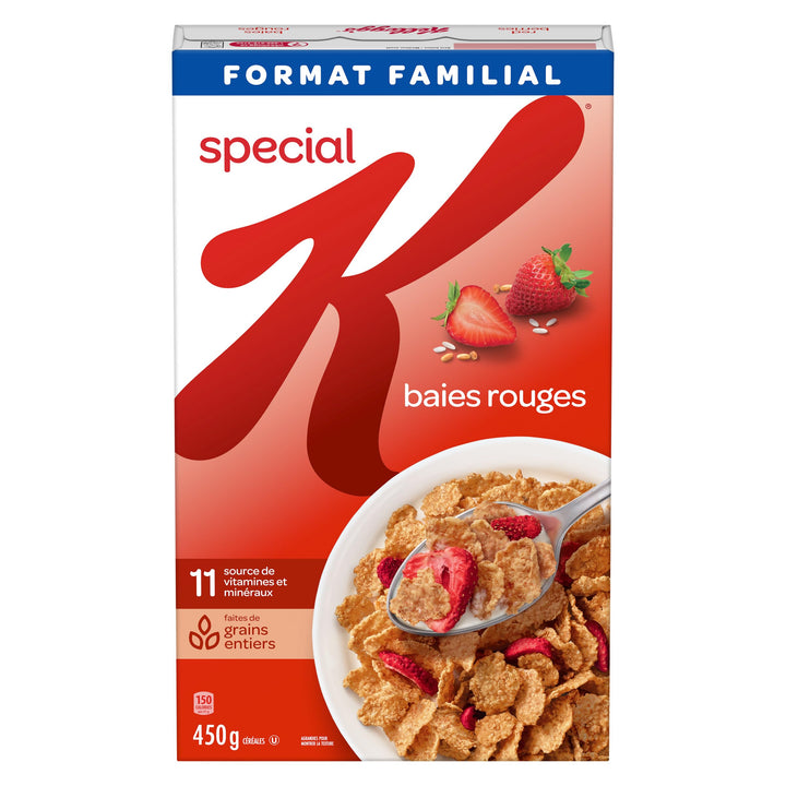 Kellogg's Special K Red Berries Cereal – Family Size 2 x 450g - Canadian Distribution - Ships Free Within Canada on Orders Above CAD $199