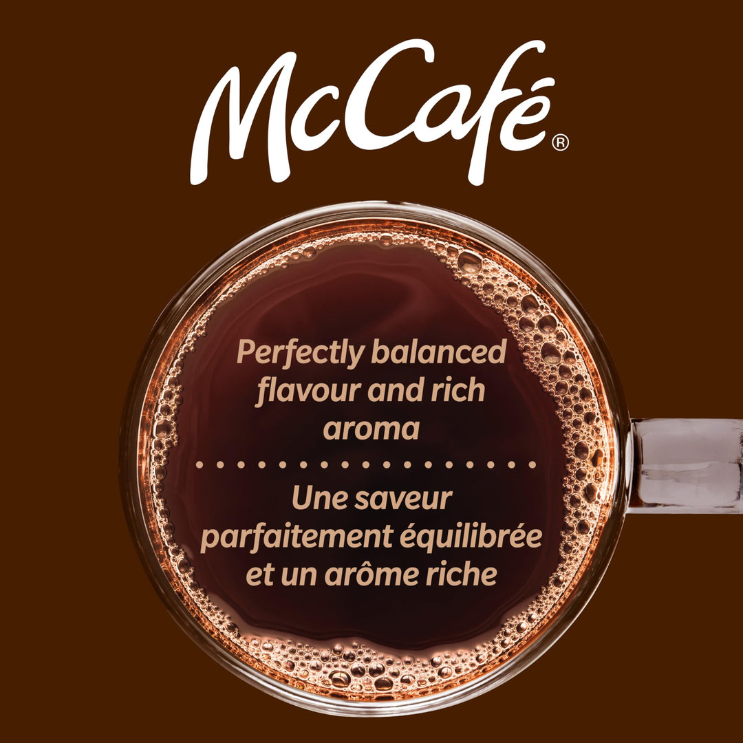 McCafé Premium Medium Dark Roast Decaf Ground Coffee, 6 x 300g - Canadian Distribution - Ships Free Within Canada on Orders Above CAD $199