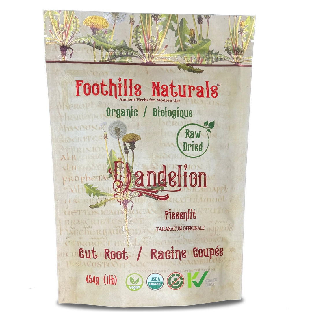 Foothills Naturals – Dandelion Root – Dry Raw Cut – 454g – Organic