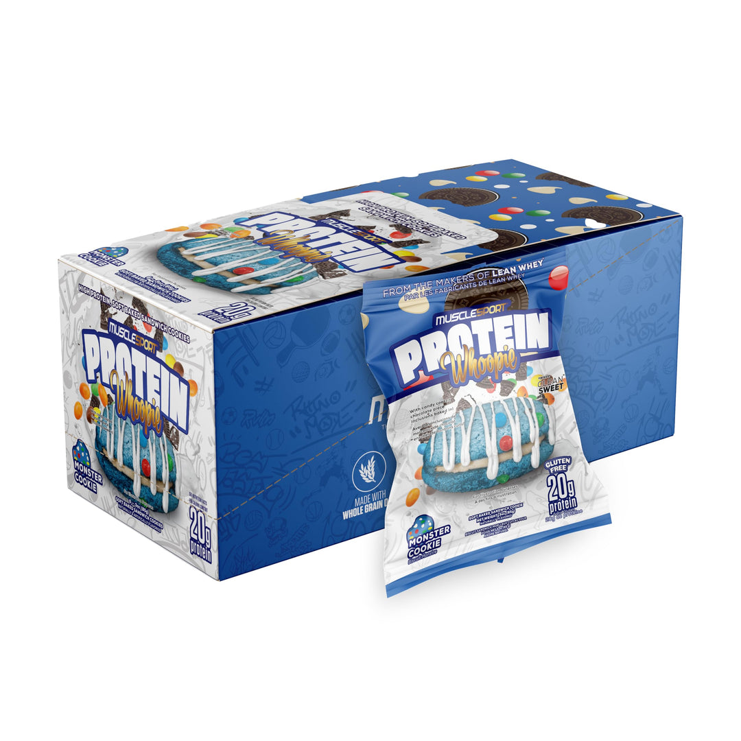 Musclesport Protein Whoopies - 20g Protein Whoopie Pie Cookies with Fi ...