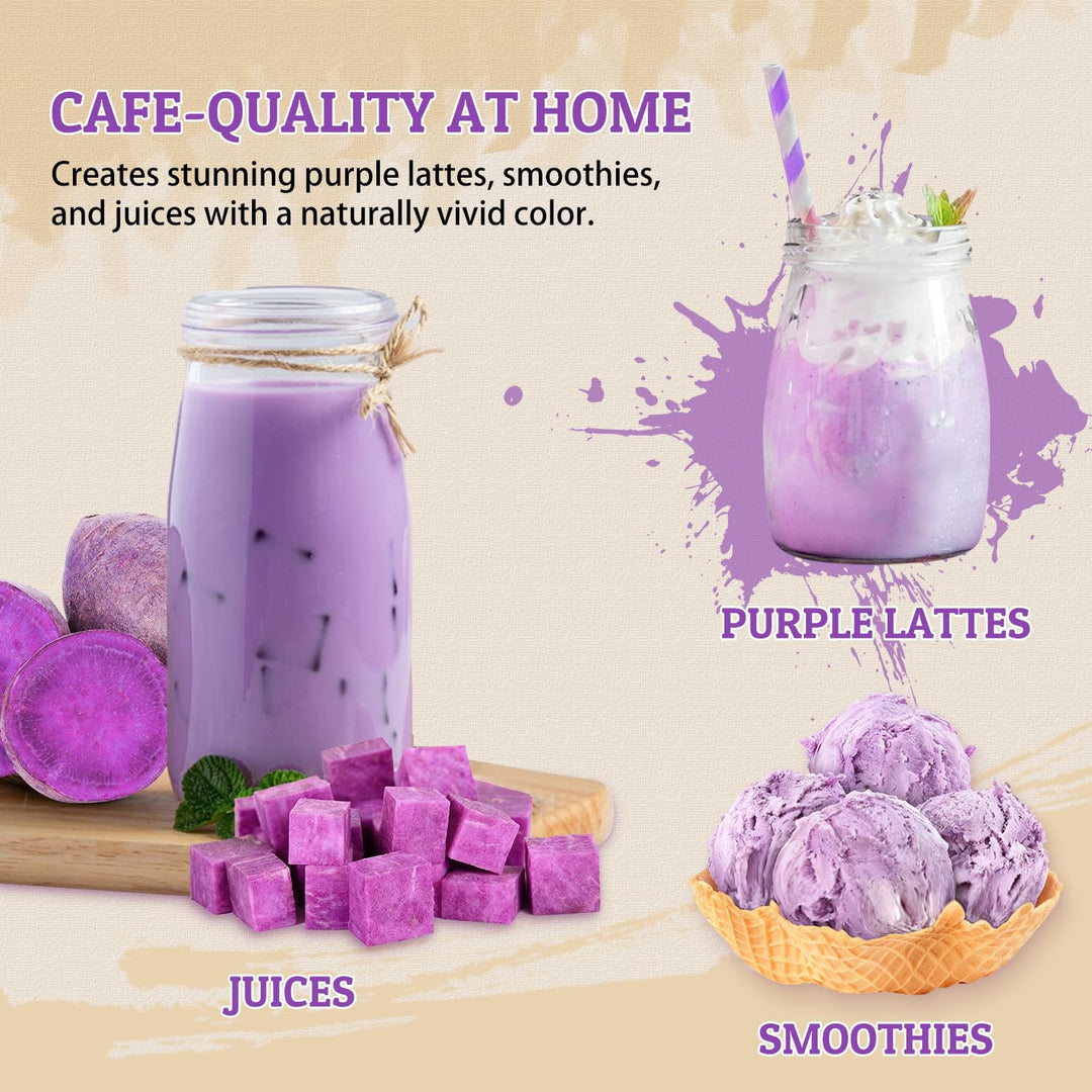 Ube Powder - Purple Sweet Potato Powder - 23oz (652g) - Natural Food Coloring - Gluten-Free - Vegan- Ube Powders for Baking, Smoothies, Ice Cream Desserts, Drinks, Flavourings - Canadian Distribution