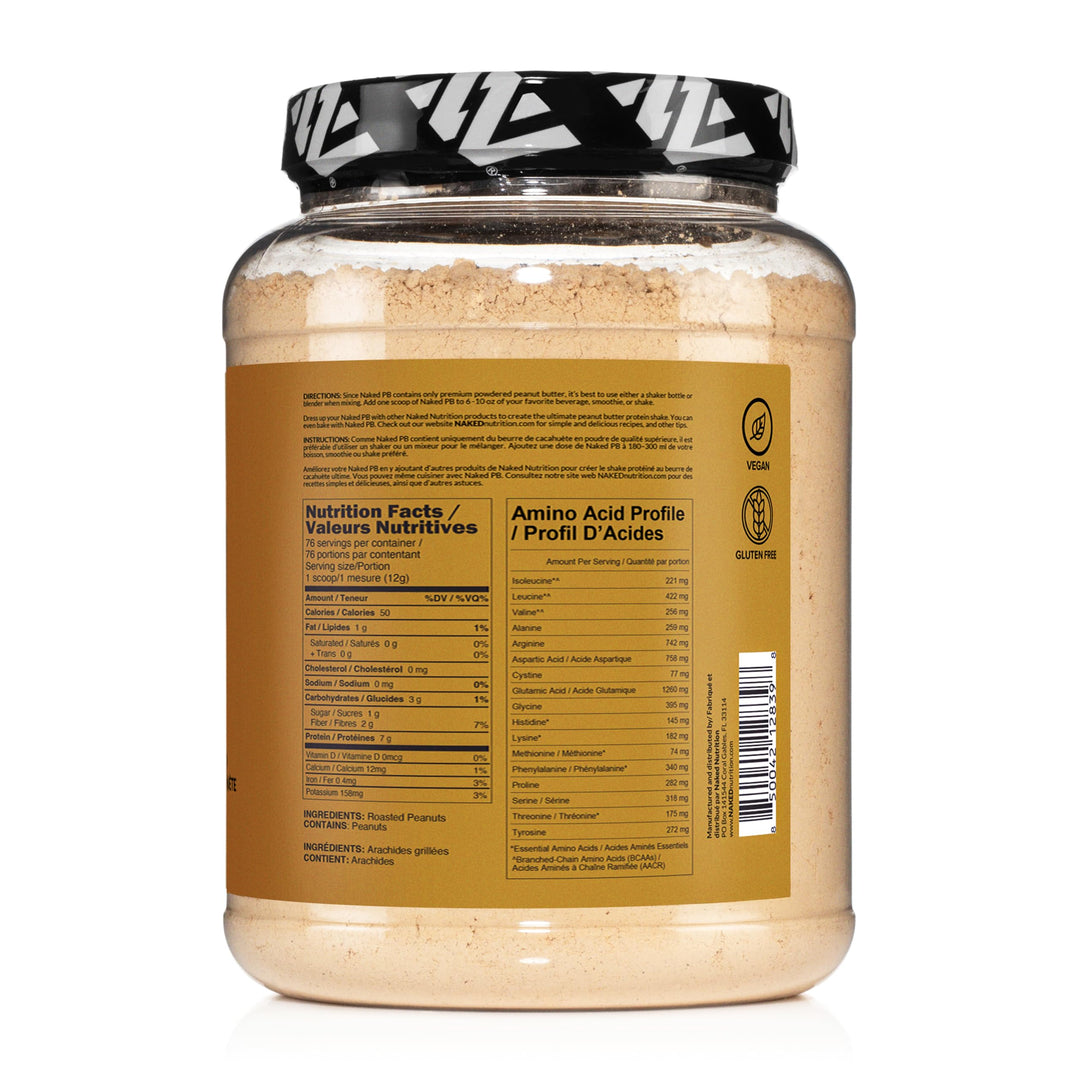 Naked PB – Powdered Peanut Butter – 2LB