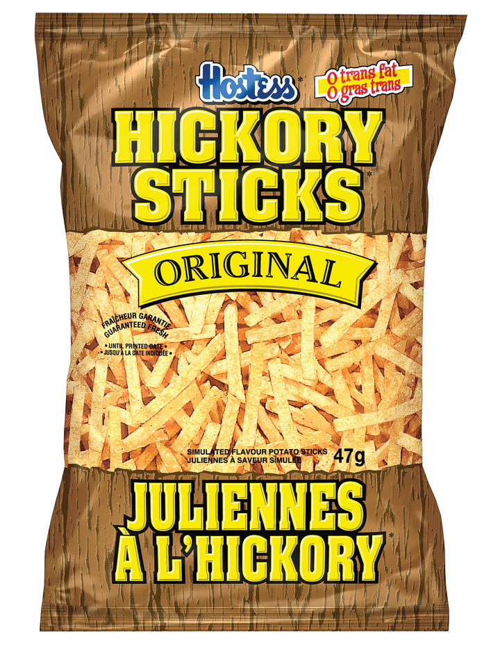 Chip Potato Hickory Sticks - 60 x 47 g - Hostess - Restaurant and Foodservice Ingredients - Canadian Distribution