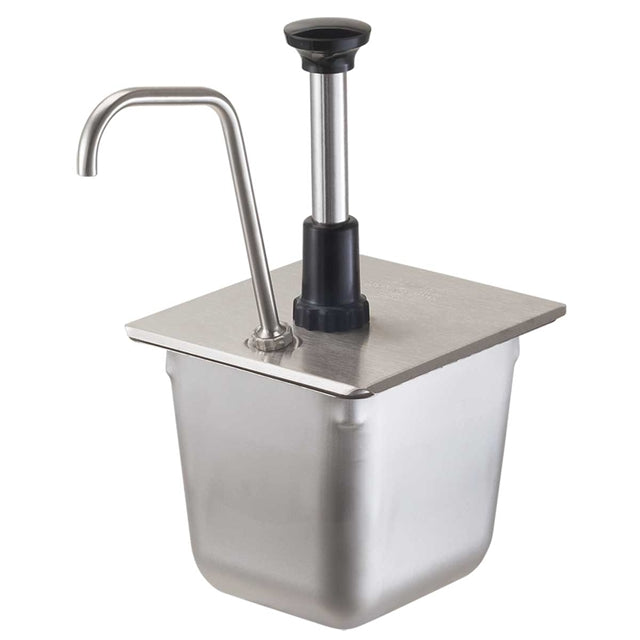 1/6-Size Pan Pump - Stainless Steel, 1 oz